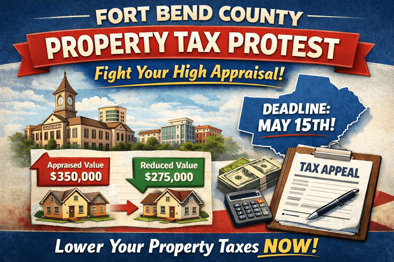 Fort Bend County Property Tax Protest | FBCAD Deadlines & Online Filing