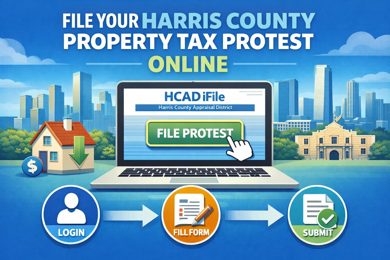 How to File a Harris County Property Tax Protest Online