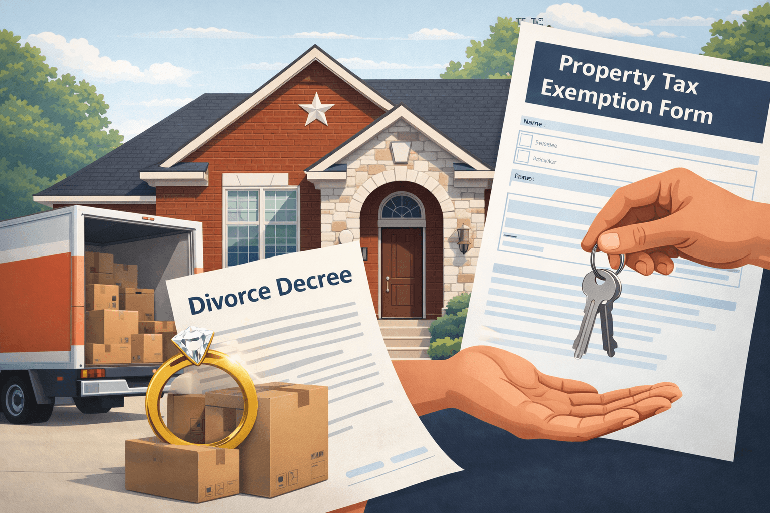Texas Property Taxes After Divorce, Inheritance, or Moving: What Changes and What to Do